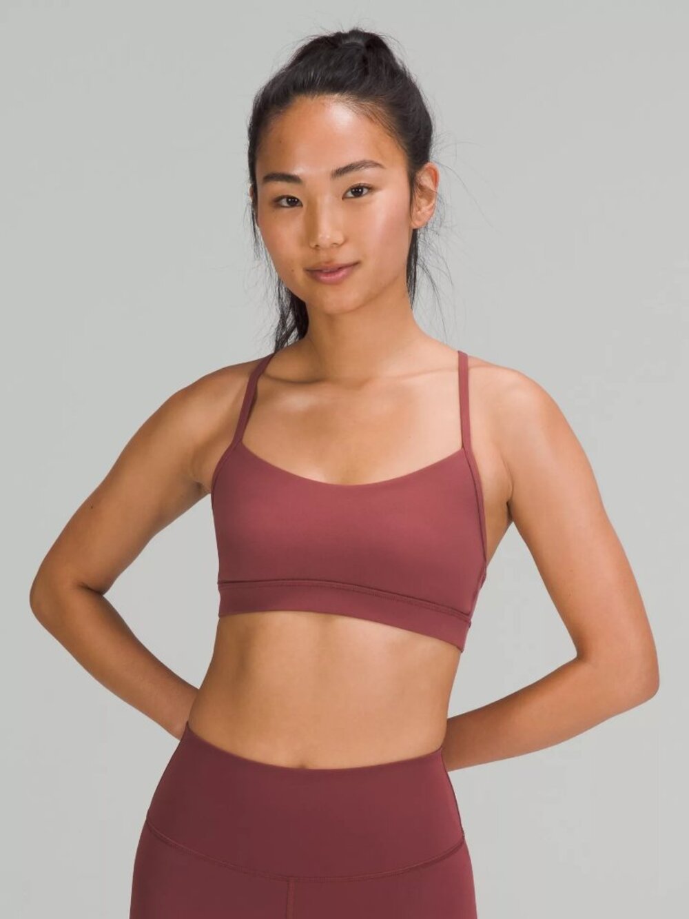lululemon Lunar New Year Flow Y Nulu Bra Smoky Red Size 8